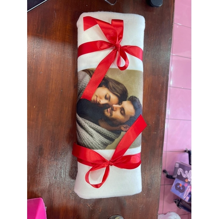 שמיכת פליז עם הדפסה אישית