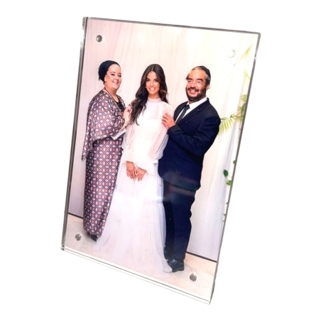 מעמד אקריל עם בסיס שקוף 10X15 ס