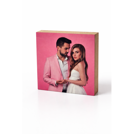 בלוק עץ עם הדפסה אישית 15X15