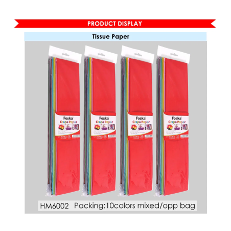 נייר קרפ צבעוני איכותי YTS