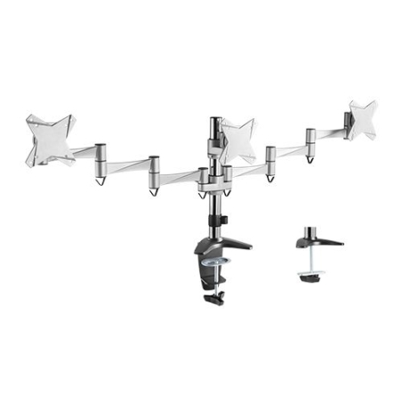 זרוע שולחנית ל3 מסכים - מפרקי כולל קליפס