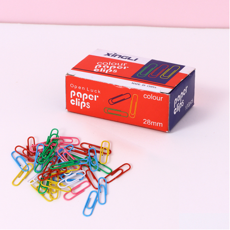 אטבי נייר צבעוניים 50mm