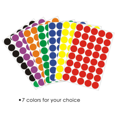 מדבקות עגולות צבעוניות איכותיות YTS