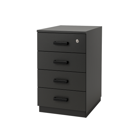 מגירות משרדיות בצבע אפור כהה