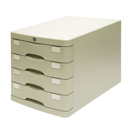 ארגז 5 מגירות עם מנעול - לתיוק מסמכים