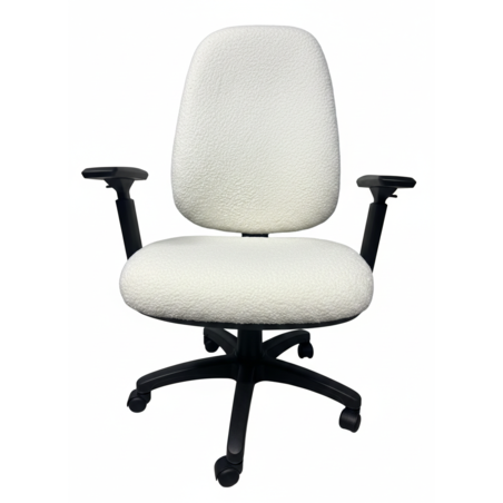 כיסא משרדי Rio Pro לבן מבד בוקלה