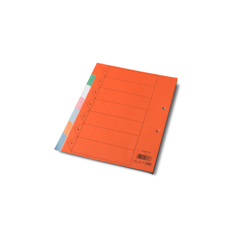 סט חוצצים מטרו 1-7 A4, בריסטול מדורג, פוליון, קרטון עם לשונית