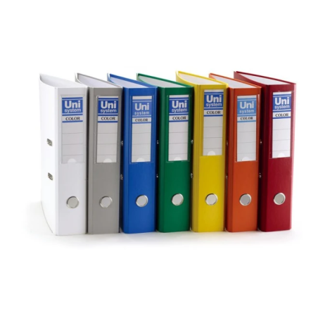 קלסר פלסטי - גב 8 - UNI במגוון צבעים