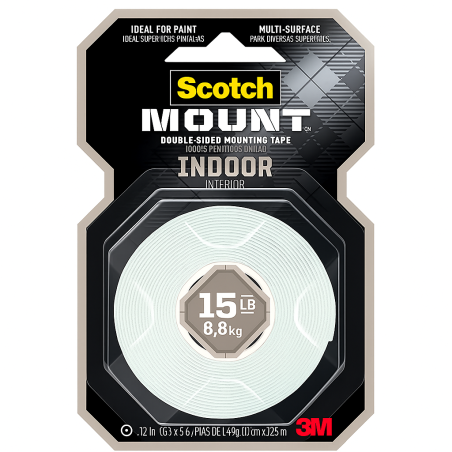 סרט הדבקה דו צדדי לשימוש פנימי 3m scotch