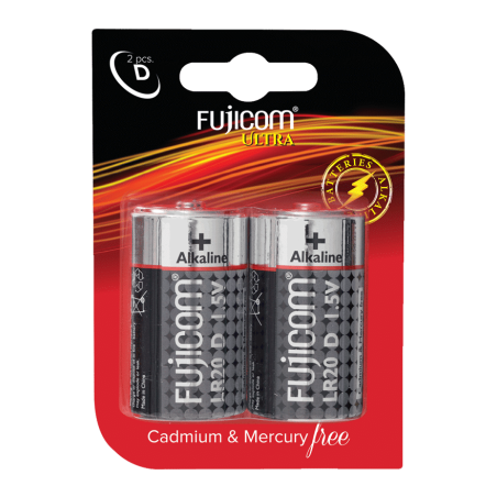 מארז 2 סוללות D FUJICOM BATTERY D TYPE 2 PACK