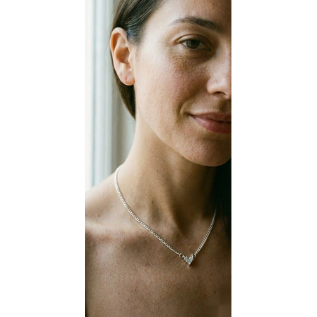 שרשרת גורמט לב זרקון