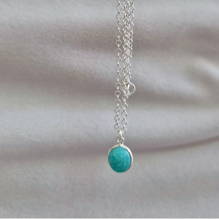 שרשרת כסף אמזונייט