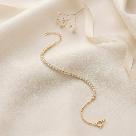 צמיד טניס גולד