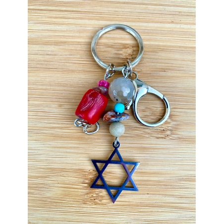 מחזיק מפתחות מגן דוד