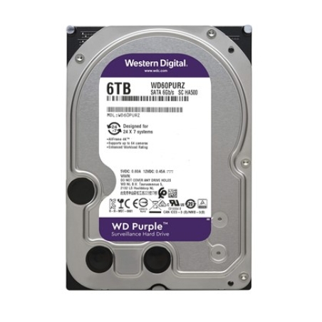 6TB 256MB SATA III 6TB 63PURZ PURPLE WD