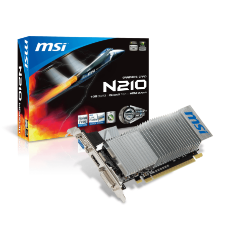 MSI N210-1GD3/LP DVI/VGA/HDMI