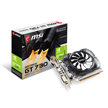 MSI NVIDIA GT 730 4GB - /VGA/DVI/HDMI