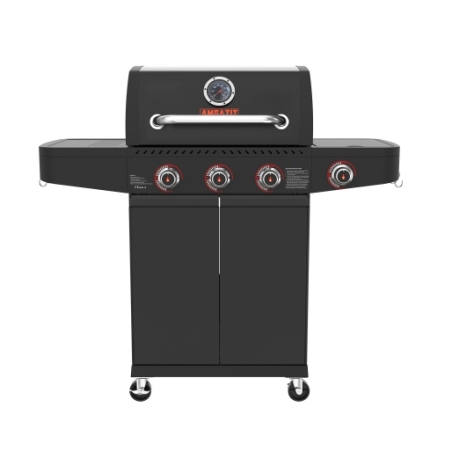 גריל גז 3 מבערים Black torch + כירת צד אמגזית