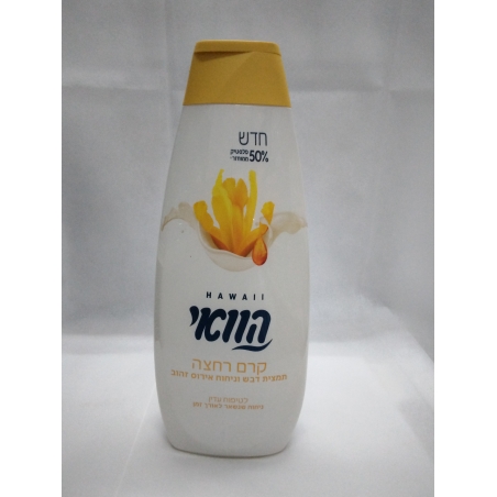 הוואי קרם רחצה תמצית דבש בניחוח אירוס זהוב