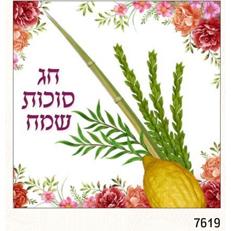 מפיות איכותיות לשולחן חגיגי סוכות שמח 7619