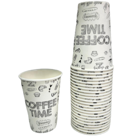 שרוול כוסות נייר לשתייה חמה 50 יחידות גודל 10oz