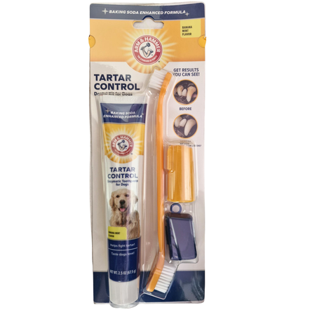 ערכת ניקוי שיניים לכלב 67.5 גר' בטעם בננה ARM&HAMER