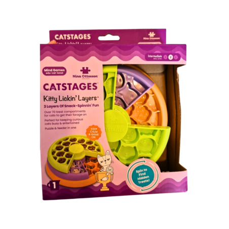 משטח ליקוק בשכבות לגורים ולחתולים