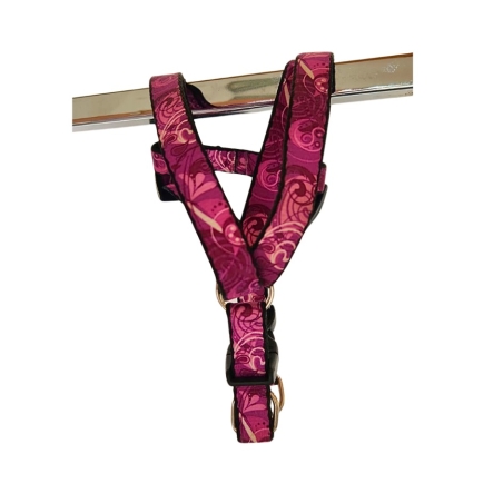ריתמה כלבים ורודה-לבנה 1.5cm
