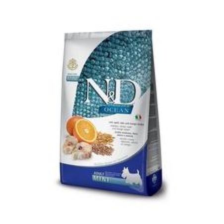 ND אושן קוד דגנים תפוז בוגר מיני 2.5 ק