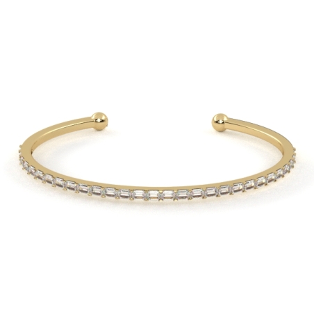Gold braselet with diamonds model BR15