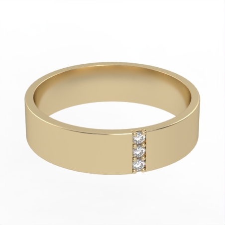 Diamond wedding ring 'Comfort Fit' model WR8