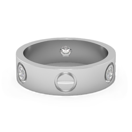 Diamond wedding ring model WR18
