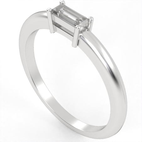 Ring set with natural or CVD diamond model DR11