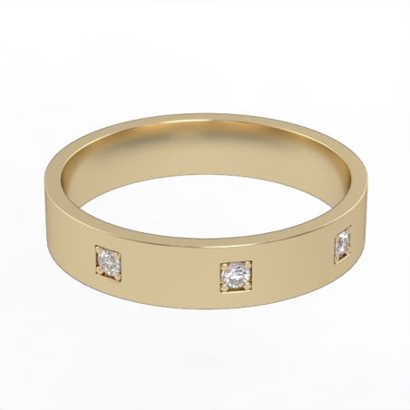 Diamond wedding ring 'Comfort Fit' model WR13