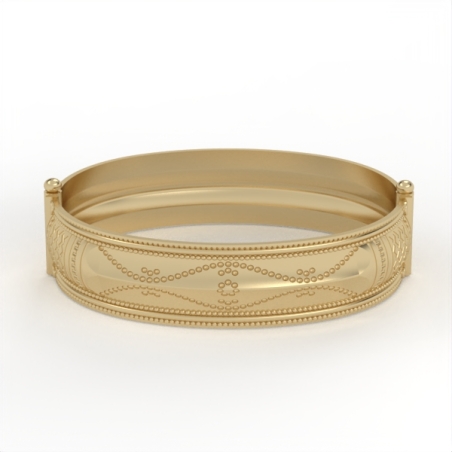 Hard bracelet gold 14 carat model br4