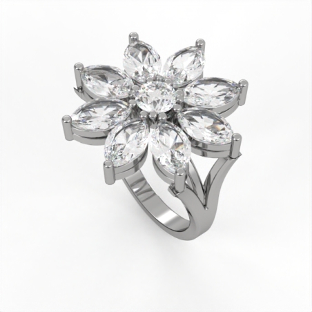 Diamonds set ring  model DR3