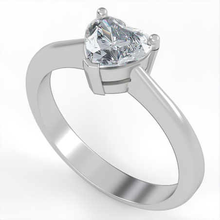 Diamond heart engagement ring model ER19