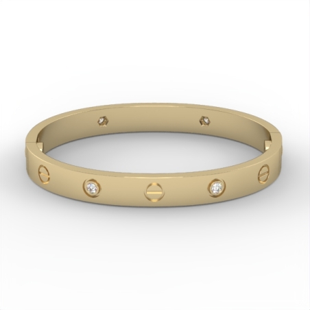 BR1 Gold bracelet with diamonds