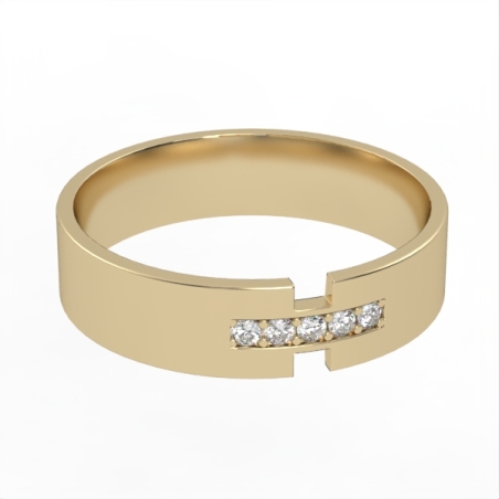 Diamond wedding ring 'Comfort Fit' model WR5