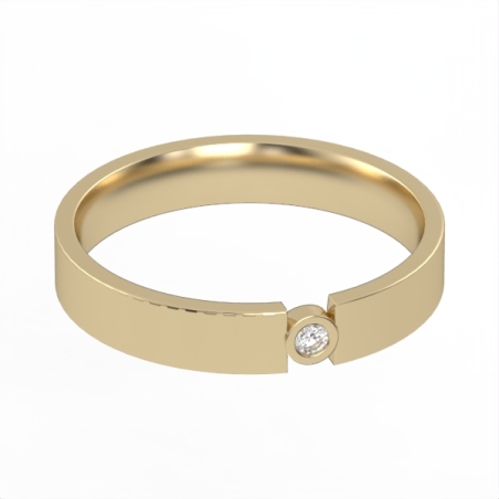 Diamond wedding ring 'Comfort Fit' model WR7