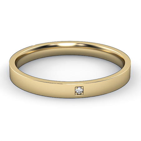 Diamond wedding ring 'Comfort Fit' model WR40