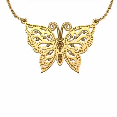 Gold Pendant butterfly  DP49