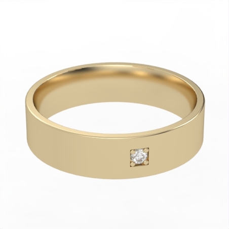 Diamond wedding ring 'Comfort Fit' model WR2