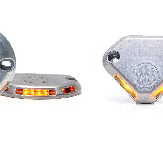 פנס לפת מתכת 12-24V + פלשר