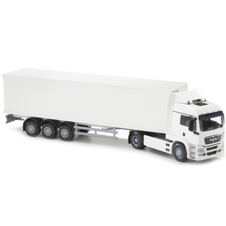 דגם משאית גורר/תומך VOLVO + נתמך להובלת עציעם לבן