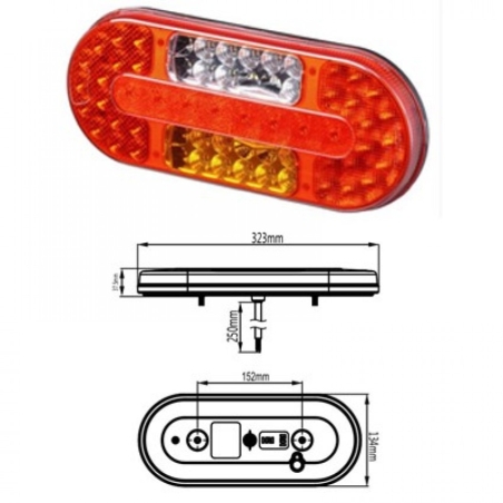 פנס אח לד שמאל