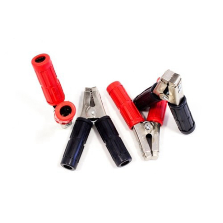 מארז 4 קרוקודילים לכבל התנעה 600A ידיות מצופות