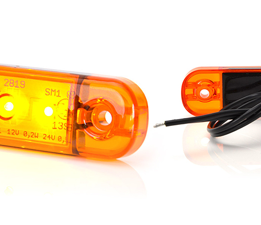 פנס פינה 3 לד כתום