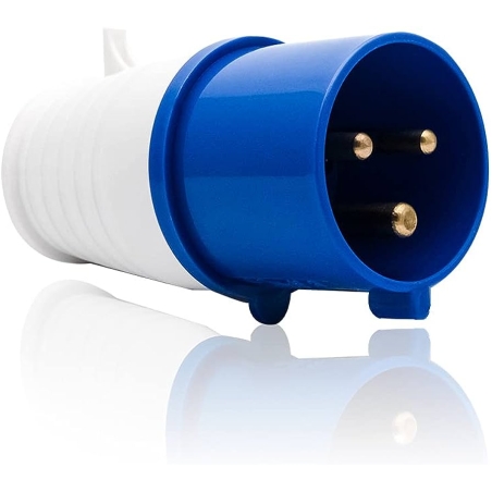 טקע חשמל תעשיתי 16A נקבה כחול