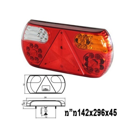 פנס אחורי לד מושלב שמאל